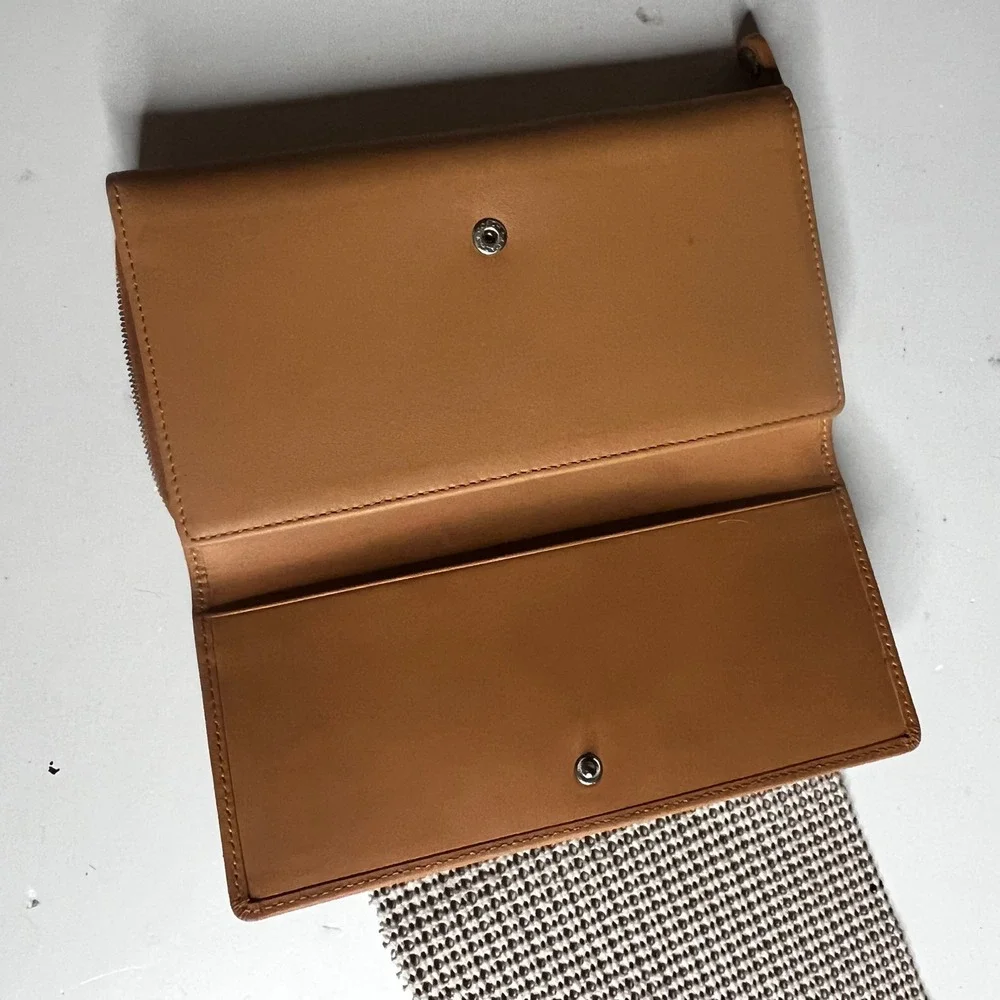 Coach leather checkbook